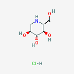 Structure of 1-DEOXY-L-ALTRONOJIRIMYCIN, HYDROCHLORIDE