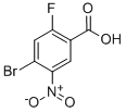 Structure of 4-Bromo-2-fluoro-5-nitrobenzoic acid