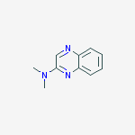 Structure of 2-quinoxalinamine, N,N-dimethyl-