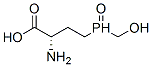 Structure of Butanoic acid, 2-amino-4-(hydroxymethylphosphinyl)-, (2S)-