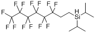 二异丙基(3,3,4,4,5,5,6,6,7,7,8,8,8-十三氟辛基)硅烷结构式