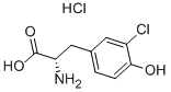 3-氯-L-酪氨酸盐酸结构式