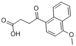Structure of 3-(4-METHOXY-1-NAPHTHOYL)PROPIONIC ACID