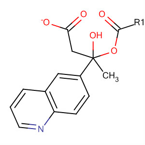 Structure of 6-Quinolinemethanol, a-methyl-, acetate (ester)