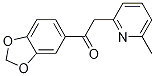 1-(benzo[d][1,3]dioxol-5-yl)-2-(6-Methylpyridin-2-yl)ethanone结构式