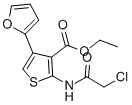 Structure of ETHYL 2-[(2-CHLOROACETYL)AMINO]-4-(2-FURYL)-3-THIOPHENECARBOXYLATE