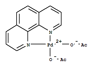 Structure of Diacetato(1,10-phenanthroline)palladium(II)