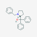 (R)-(1-Benzylpyrrolidin-2-yl)diphenylmethanol结构式