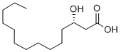 Structure of (S)-3-Hydroxymyristic Acid