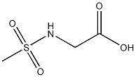 Structure of 2-(methanesulfonamido)acetic acid