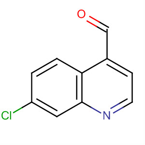 Structure of 4-Quinolinecarboxaldehyde, 7-chloro-