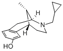 Structure of (+)-CYCLAZOCINE