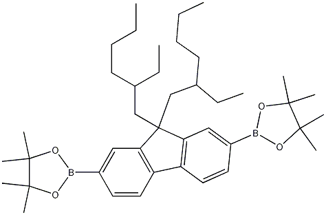 Structure of 9,9-Bis(2-ethylhexyl)-2,7-bis(4,4,5,5-tetramethyl-1,3,2-dioxaborolan-2-yl)fluorene