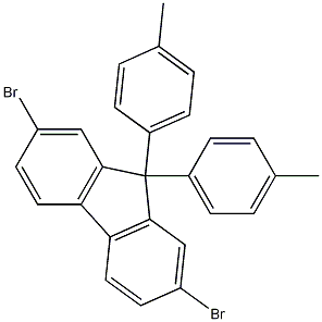 Structure of 9H-Fluorene,2,7-dibromo-9,9-bis(4-methylphenyl)-