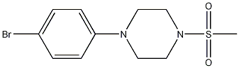 Structure of Piperazine, 1-(4-bromophenyl)-4-(methylsulfonyl)-