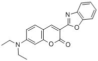 Structure of 3-(benzoxazol-2-yl)-7-(diethylamino)-2-benzopyrone