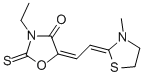 Structure of 2-THIOXO-3-ETHYL-4-OXO-5-(2-(N-METHYL-1,3-THIAZOLIN-2-YLIDEN)-ETH-1-YLIDEN)-1,2-OXAZOLIDINE