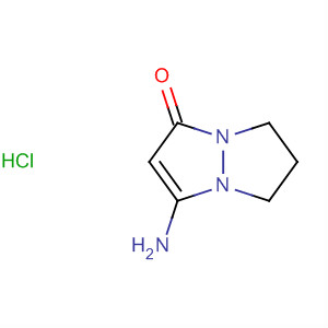 1H,5H-Pyrazolo[1,2-a]pyrazol-1-one, 3-amino-6,7-dihydro-,monohydrochloride结构式
