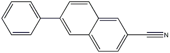 6-Phenylnaphthalene-2-carbonitrile结构式