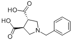 trans-1-Benzyl-pyrrolidine-3,4-dicarboxylic acid结构式