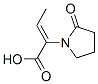 Chemical structure of 1-Pyrrolidineaceticacid, a-ethylidene-2-oxo-, (aZ)-