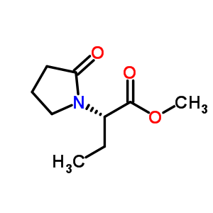 methyl (2S)-2-(2-oxopyrrolidin-1-yl)butanoate结构式