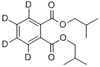 Structure of DI-ISO-BUTYL PHTHALATE-3,4,5,6-D4