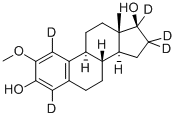 2-甲氧雌二醇-1,4,16,16,17-D5结构式