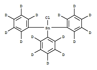 chloro-tris(2,3,4,5,6-pentadeuteriophenyl)stannane结构式