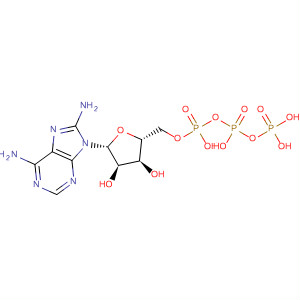 Adenosine 5'-(tetrahydrogen triphosphate), 8-amino-结构式