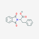 Structure of 2-(1,3-dioxoisoindol-2-yl)-3-phenyl-propanoic acid