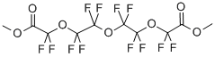 Structure of DIMETHYL PERFLUORO-3,6,9-TRIOXAUNDECANE-1,11-DIOATE
