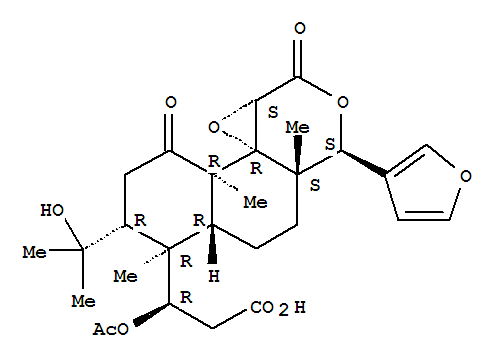1-Acetoxy-1,2-dihydroobacunoic acid结构式