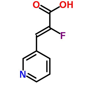 Structure of Z-2-FLUORO-3-(3-PYRIDYL)ACRYLIC ACID