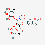 Structure of 4-METHYLUMBELLIFERYL LEWIS X TRISACCHARIDE