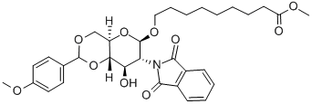 Structure of 8-Methoxycarbonyloctyl2-deoxy-4,6-O-(methoxybenzylidene)-2-phthalimido-b-D-glucopyranoside