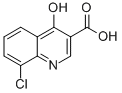 4-羟基-8-氯喹啉-3-羧酸结构式