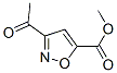 Structure of 5-ISOXAZOLECARBOXYLIC ACID 3-ACETYL-,METHYL ESTER