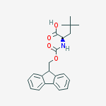 N-?-(9-Fluorenylmethoxycarbonyl)-?-methyl-D-leucine;N-?-(9-Fluorenylmethoxycarbonyl)-t-butyl-D-alanine结构式