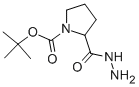 Structure of 2-HYDRAZINOCARBONYL-PYRROLIDINE-1-CARBOXYLIC ACID TERT-BUTYL ESTER