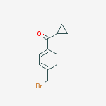 Structure of Methanone, [4-(bromomethyl)phenyl]cyclopropyl-