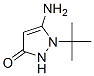 Structure of 3H-Pyrazol-3-one,5-amino-1-(1,1-dimethylethyl)-1,2-dihydro-
