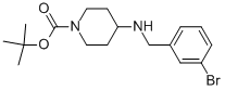 1-BOC-4-(3-BROMO-BENZYLAMINO)-PIPERIDINE结构式