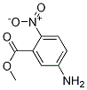 5-氨基-2-硝基-苯甲酸甲酯结构式