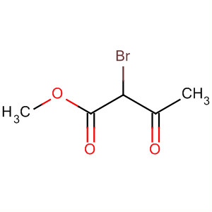Structure of Butanoic acid, 2-bromo-3-oxo-, methyl ester
