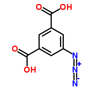 Structure of 5-azidobenzene-1,3-dicarboxylic Acid