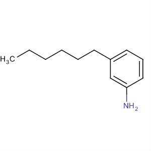 Structure of Benzenamine, 3-hexyl-