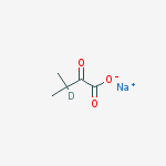 Structure of A-KETOISOVALERIC ACID-3-D SODIUM SALT