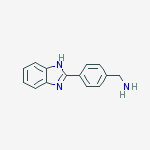 1-[4-(1h-benzimidazol-2-yl)phenyl]methanamine结构式
