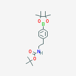 tert-butyl 4-(4,4,5,5-tetramethyl-1,3,2-dioxaborolan-2-yl)phenethylcarbamate结构式